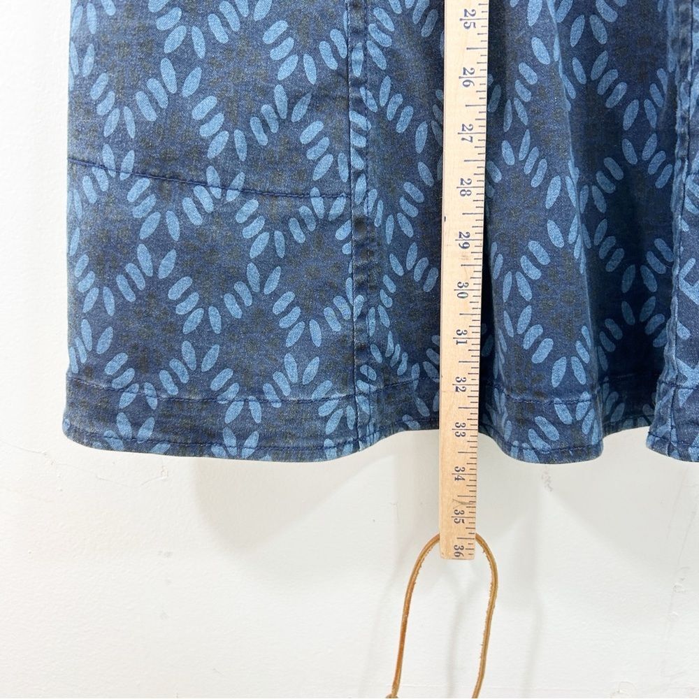 Anthropologie Plenty by Tracy Reese Blue Diamond Denim Dress Size 2 Preppy Boho - Picture 8 of 15
